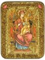 Подарочная икона Божией Матери «Всецарица (Пантанасса)» на мореном дубе