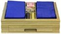 Игровой набор (шахматы, шашки, нарды, домино, карты, кости, фишки для покера) 44х44 см